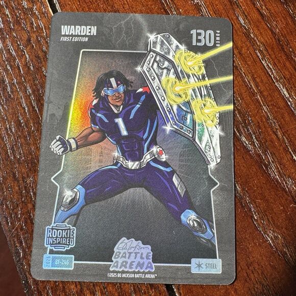 2026 Bo Jackson Battle Arena Cam Ward Steel Foil Rookie RC Warden #CW-01 - Picture 1 of 2